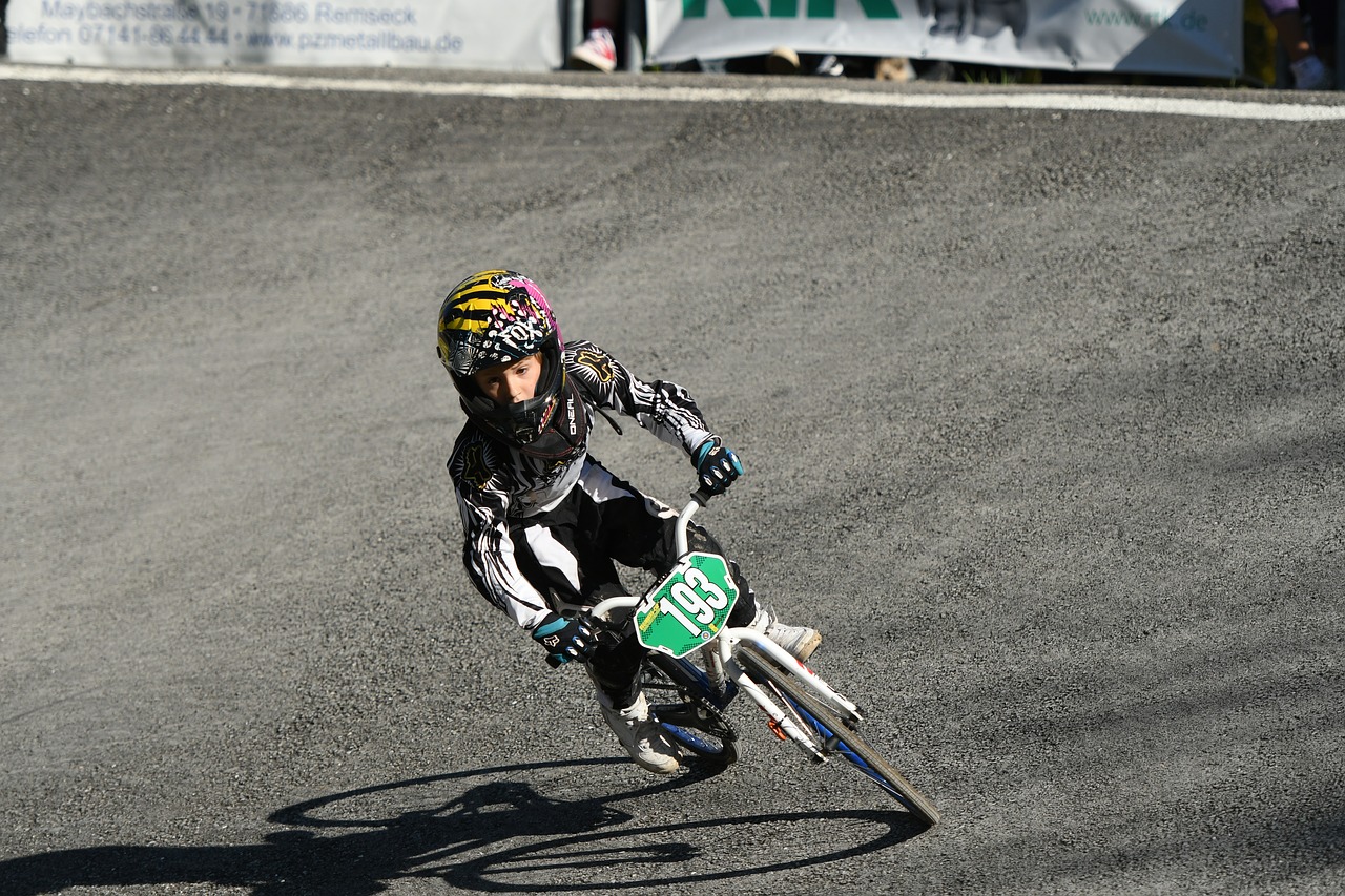 Image - bmx race action cyclists