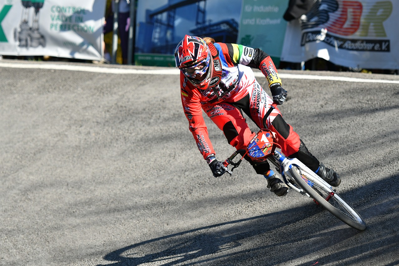 Image - bmx race action cyclists