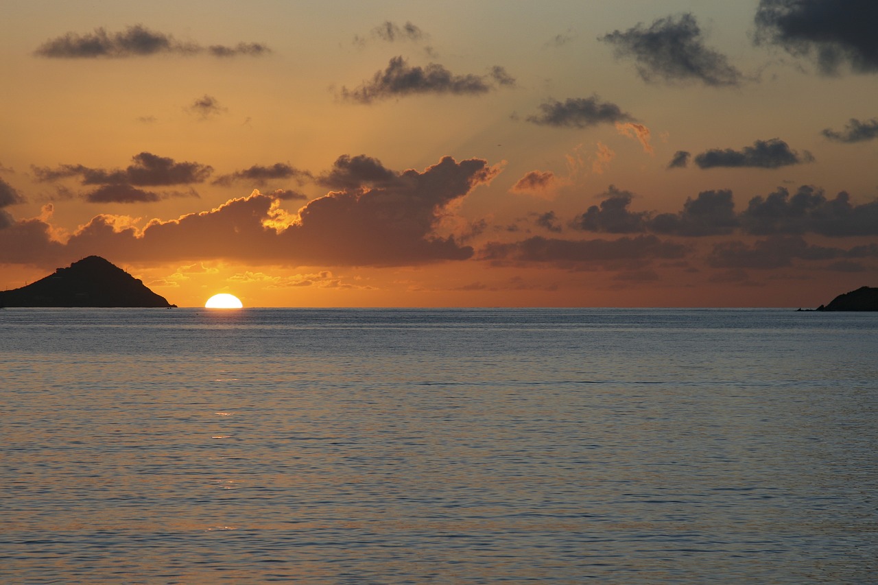 Image - beach sunrise caribbean st thomas