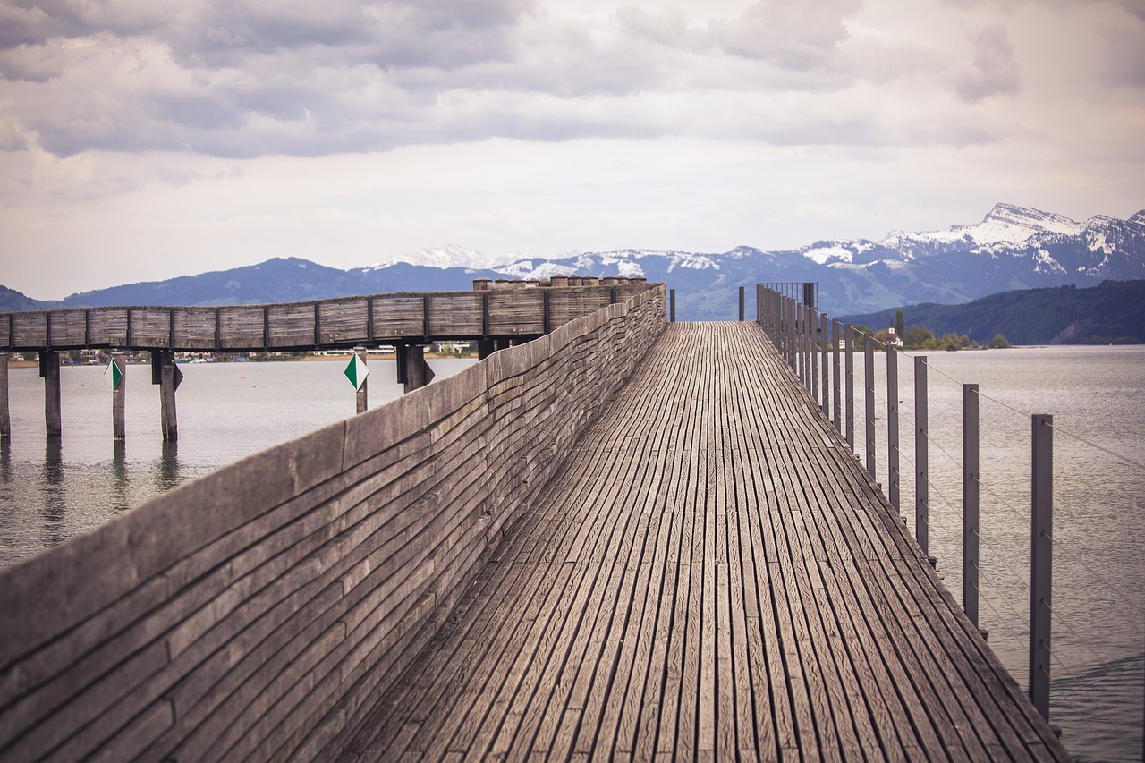 Image - bridge alpine switzerland mountains