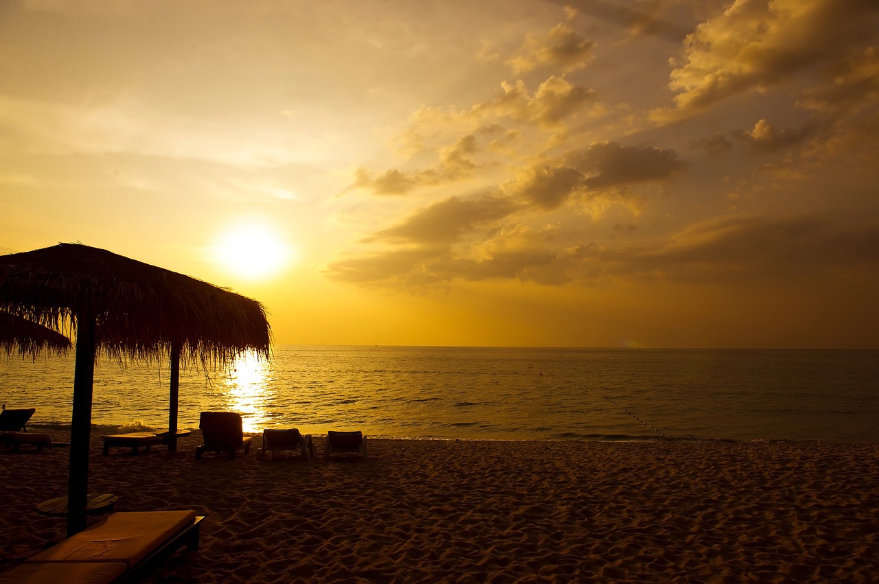 Image - thailand phuket glow sunset sea