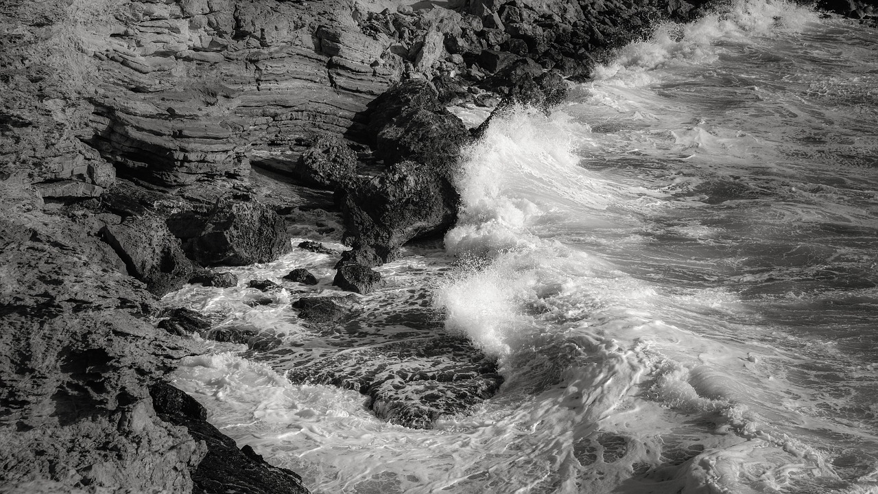 Image - rocky coast sea wave nature