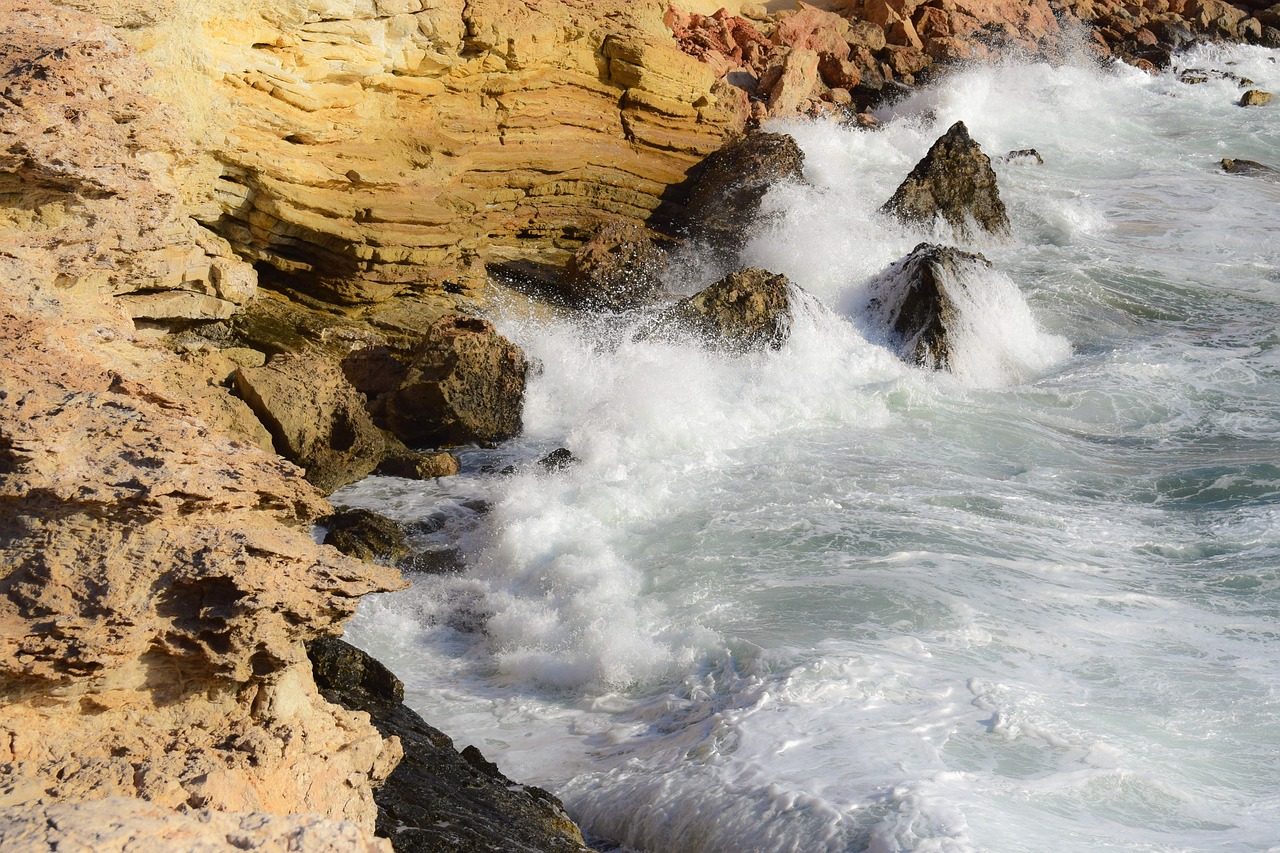 Image - rocky coast sea wave nature