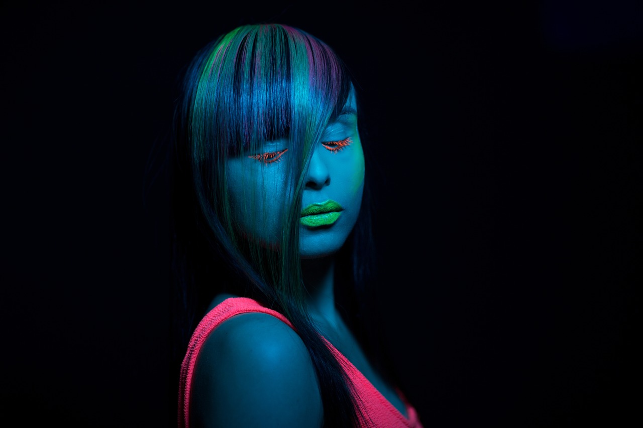 Image - color fluorescent trick hair salons