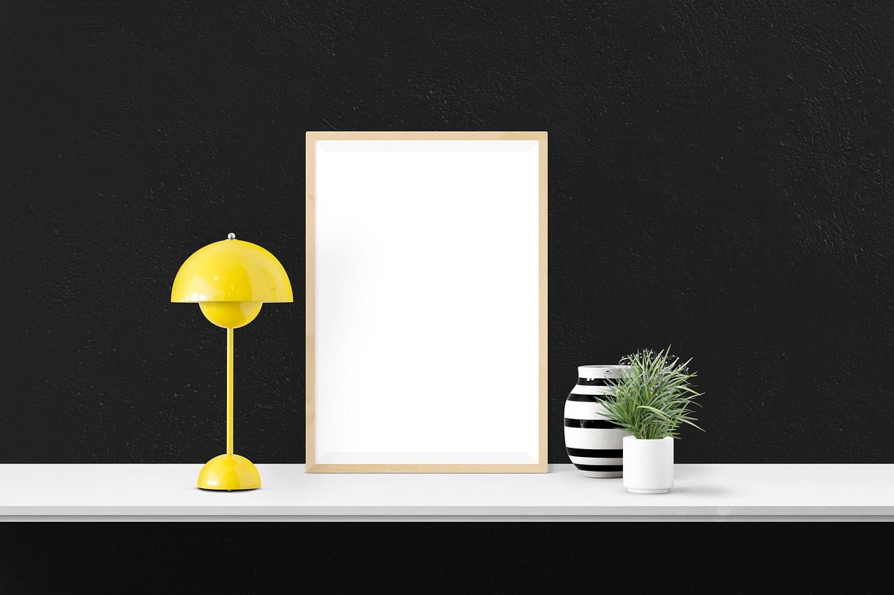 Image - poster mockup decor desk interior