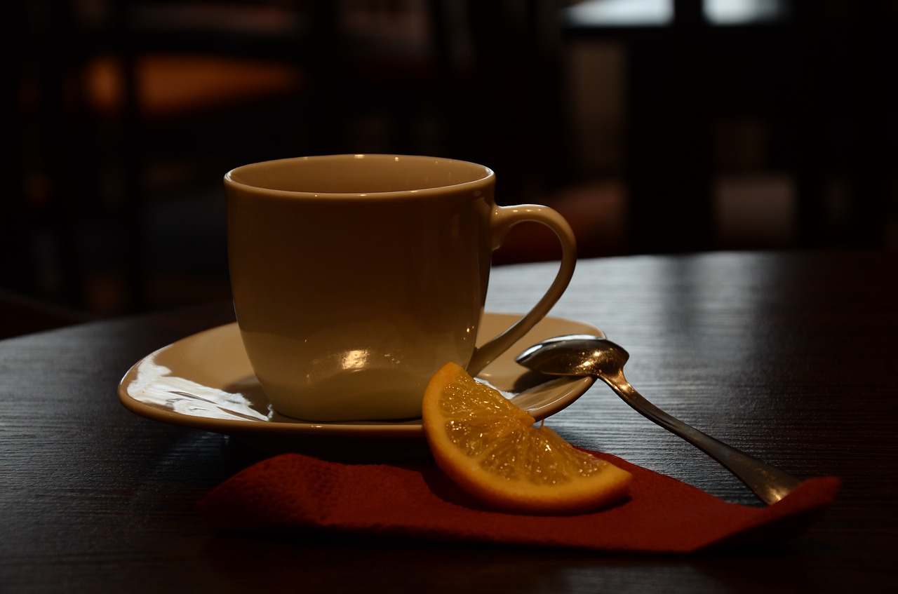 Image - café cup tea lemon