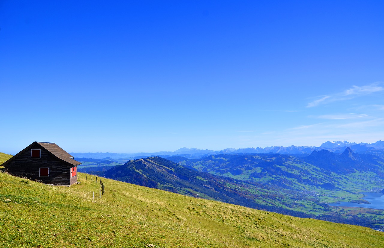 Image - alpine mountain hut hiking vision