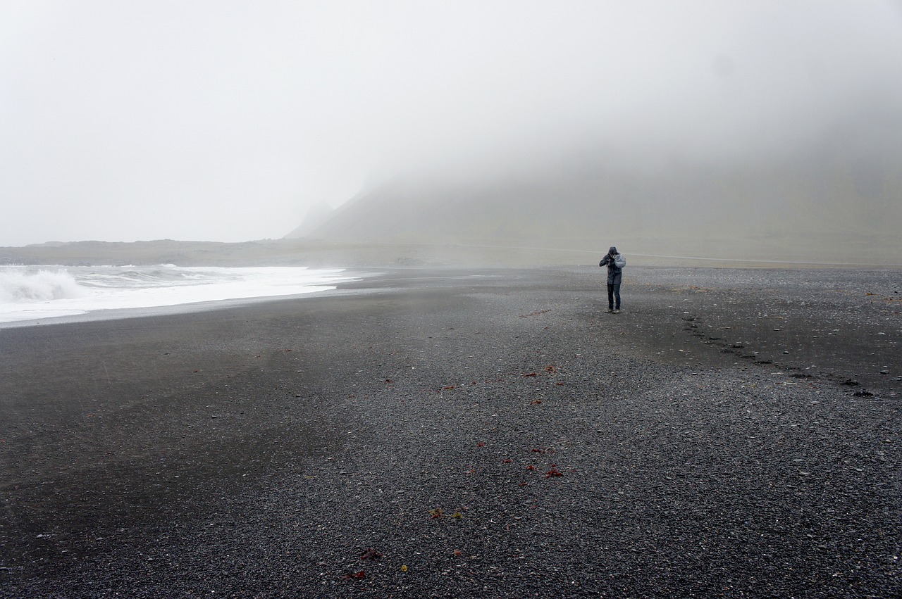 Image - iceland black beach sea