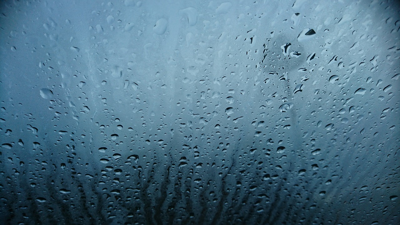 Image - water drops car window water rain