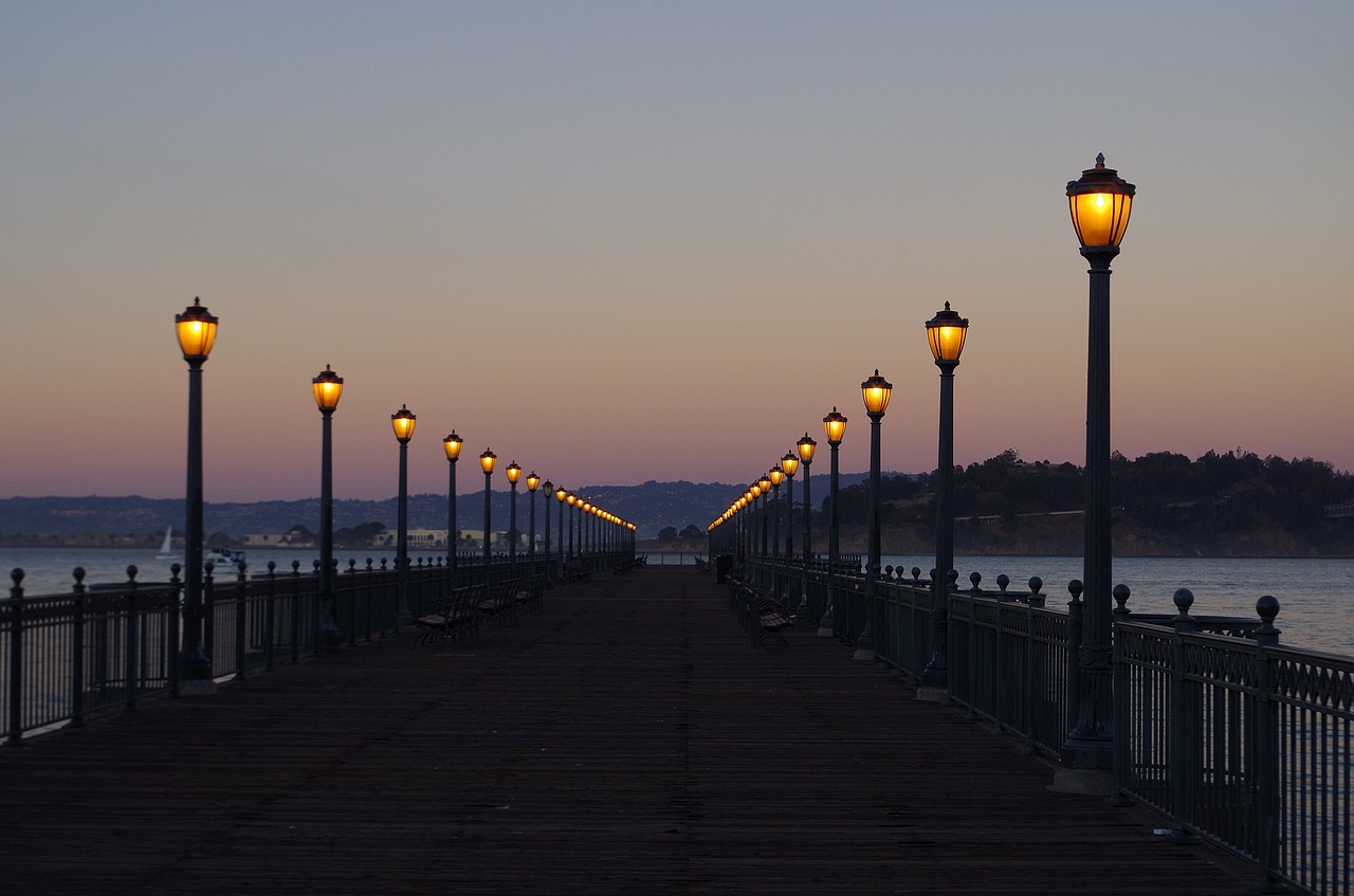 Image - bridge lanterns architecture lamp