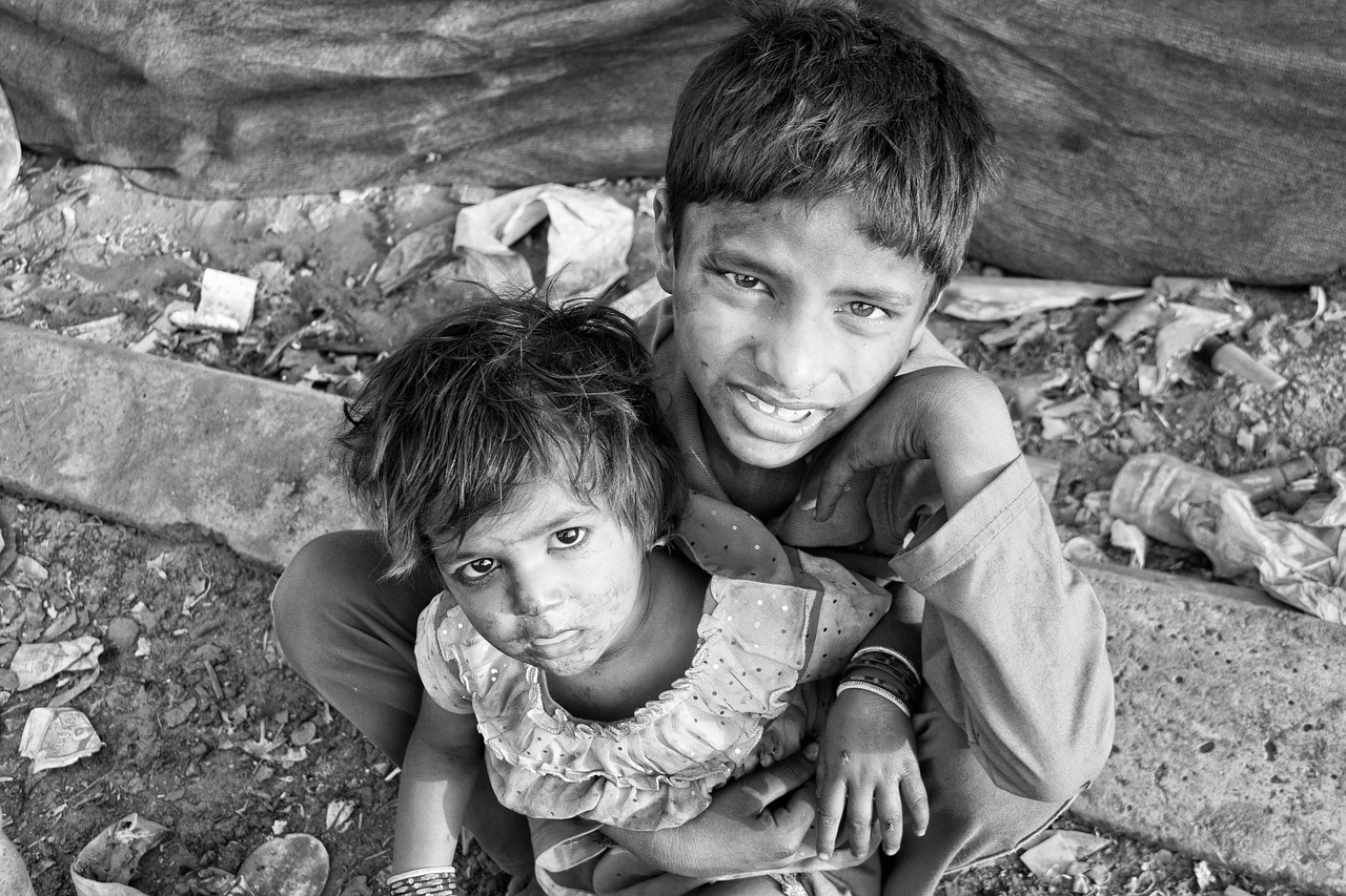 Image - children slums poverty poor child