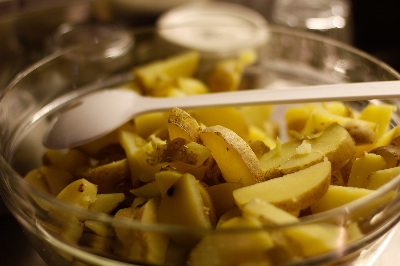 Image - potato potato slices bowl shell