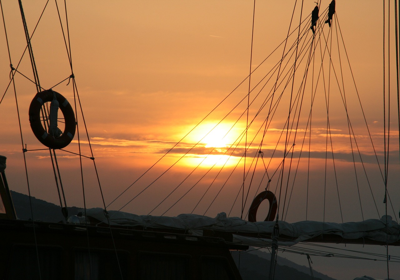 Image - sunset adriatic boat travel