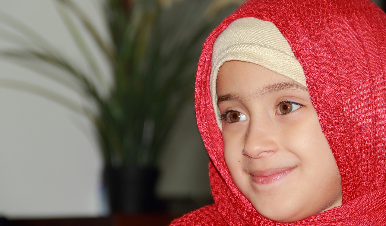 Image - girl face red female bright color