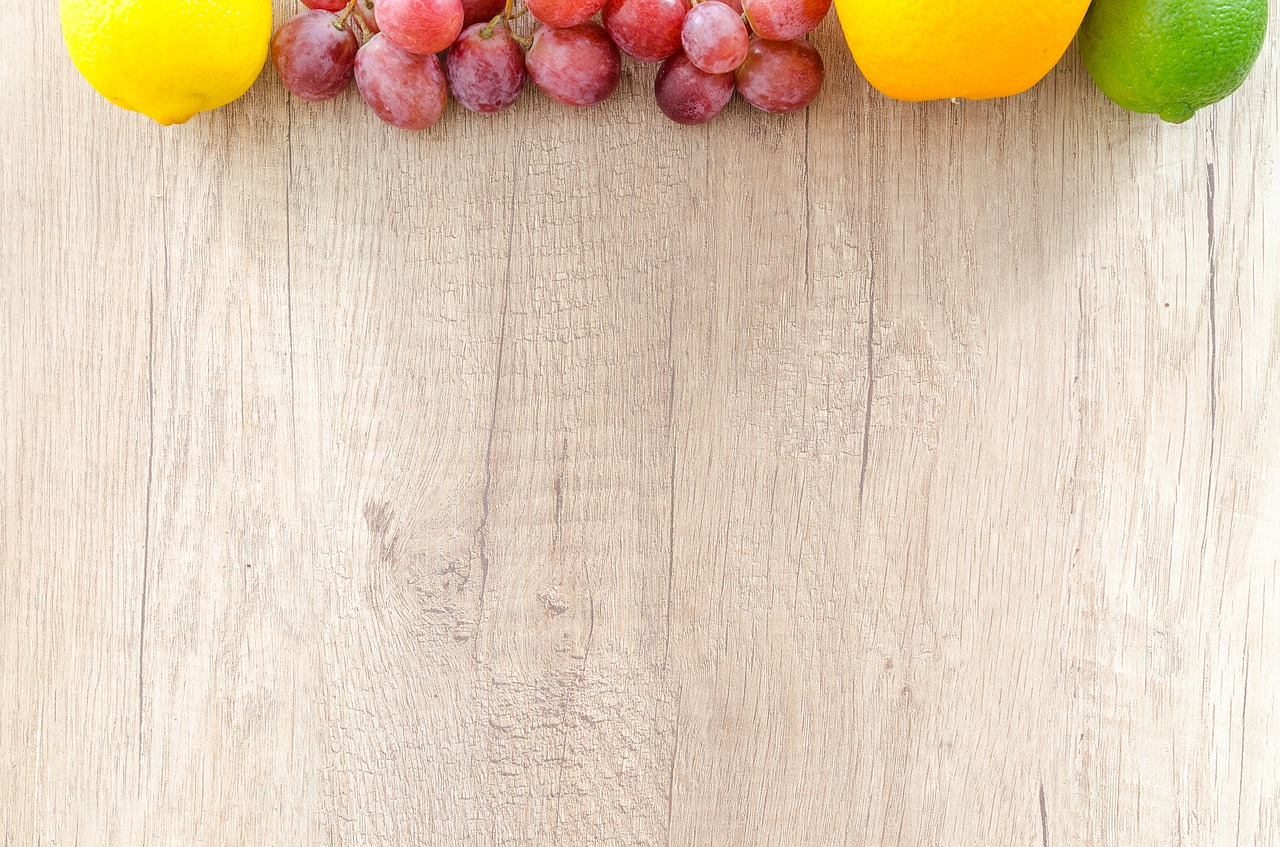 Image - wood background food fruit table