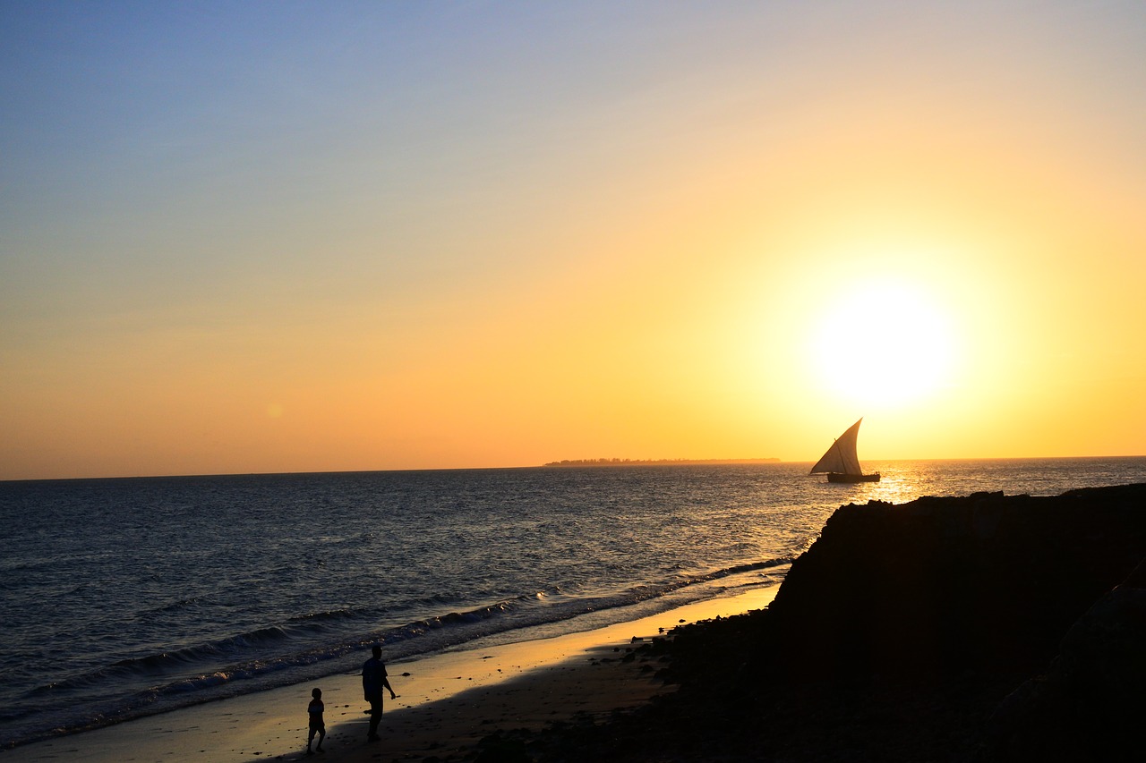 Image - sea zanzibar dhow boat beach