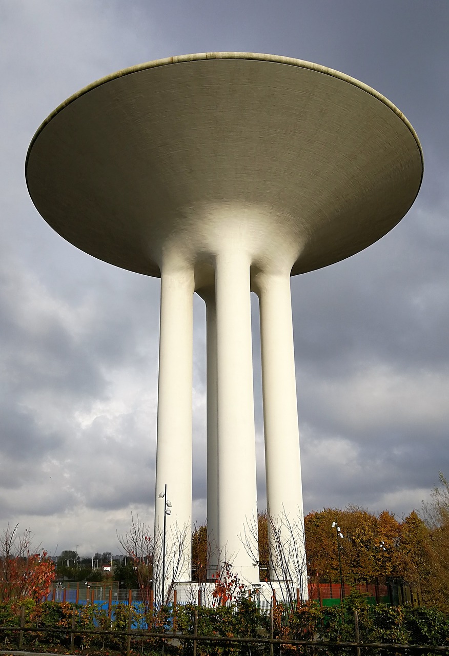 Image - water tower building gray sweden