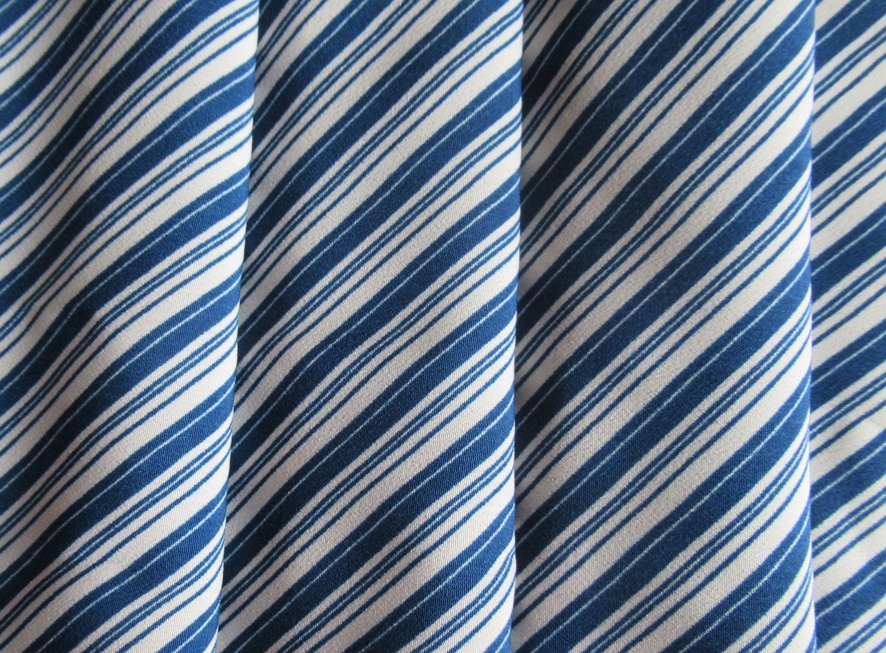 Image - textile striped blue