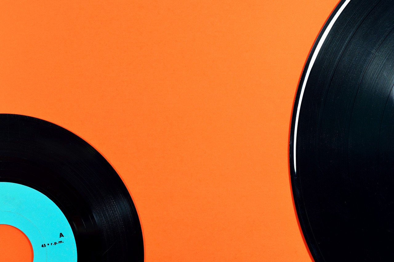 Image - background retro disk vinyl old