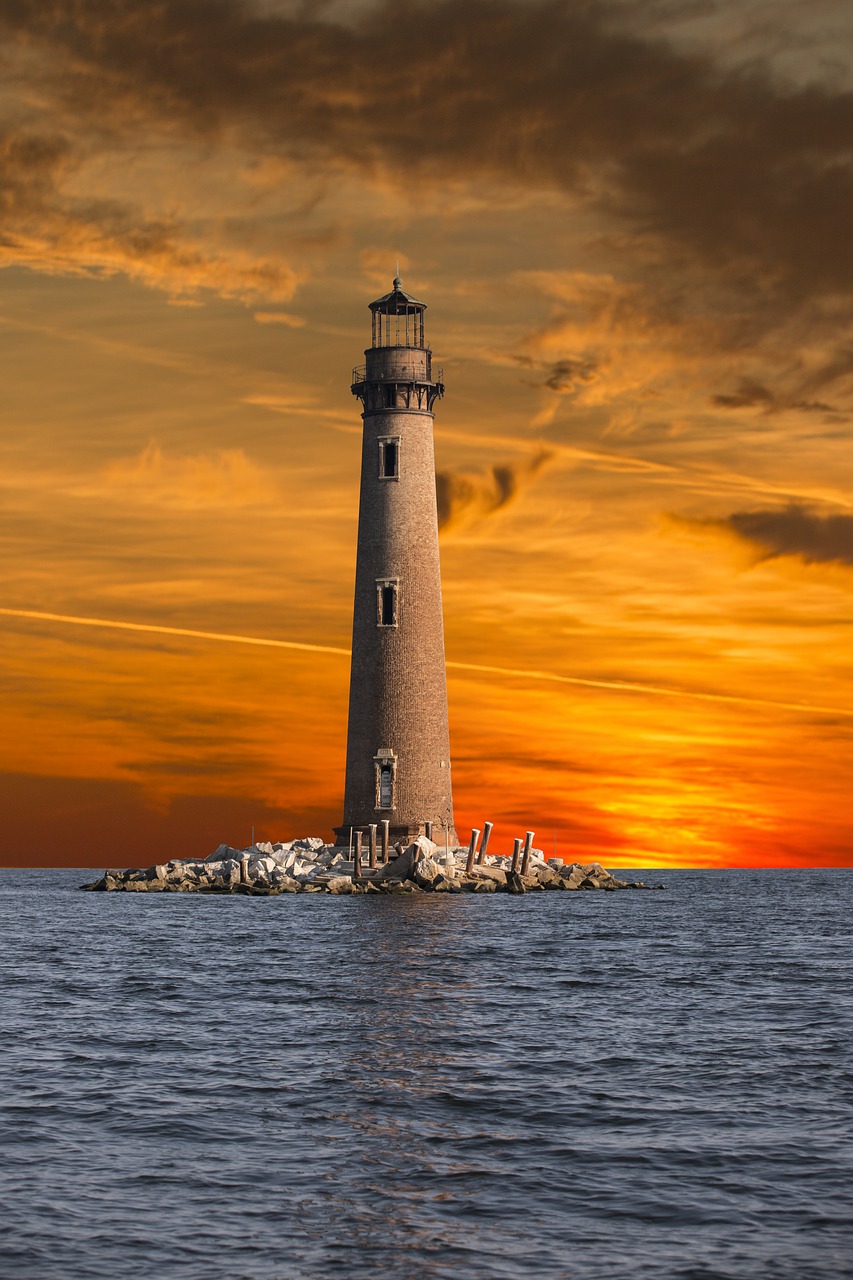 Image - dauphin island lighthouse sunset