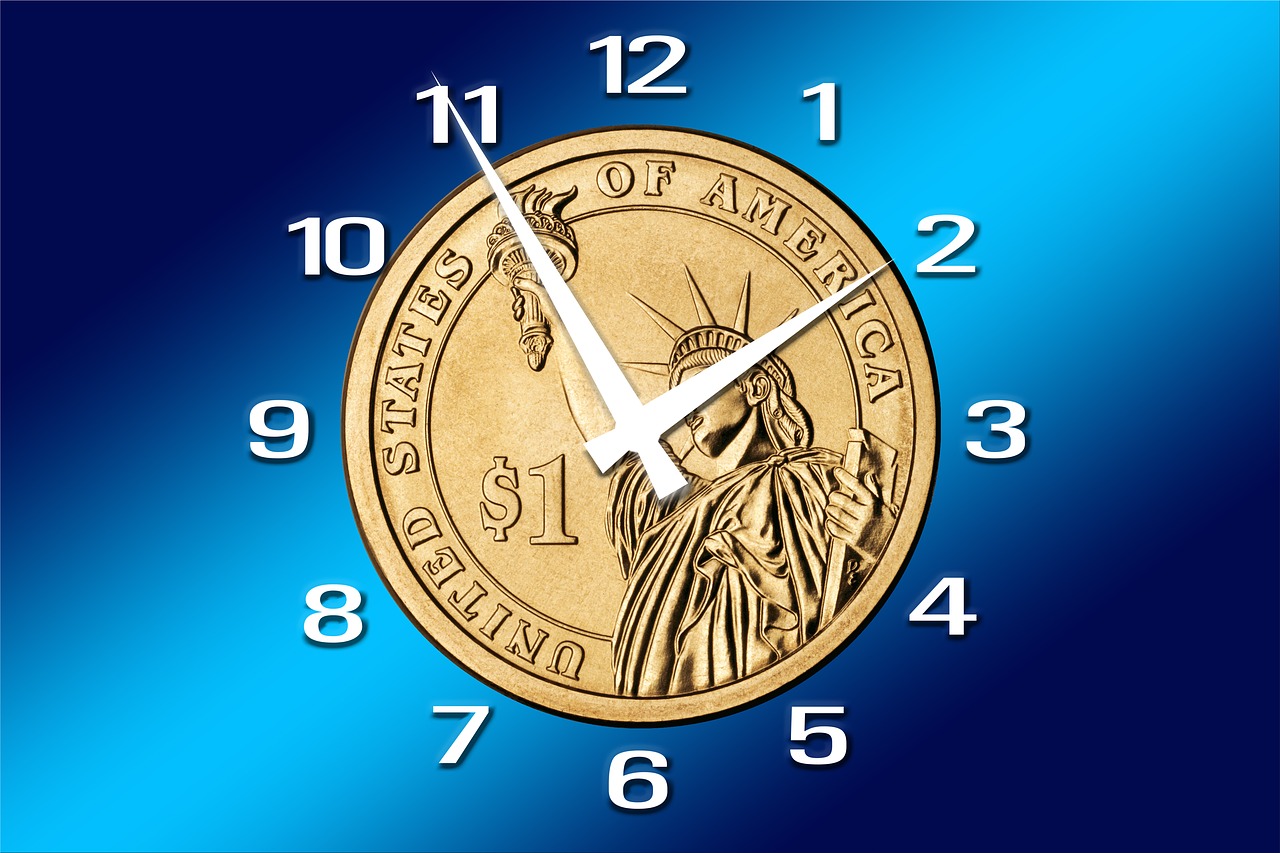 Image - clock time time is money forex