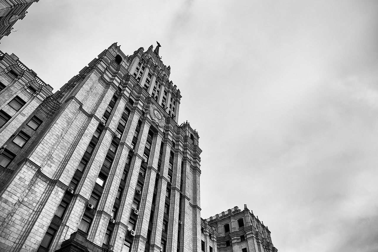 Image - moscow red gate black and white bw