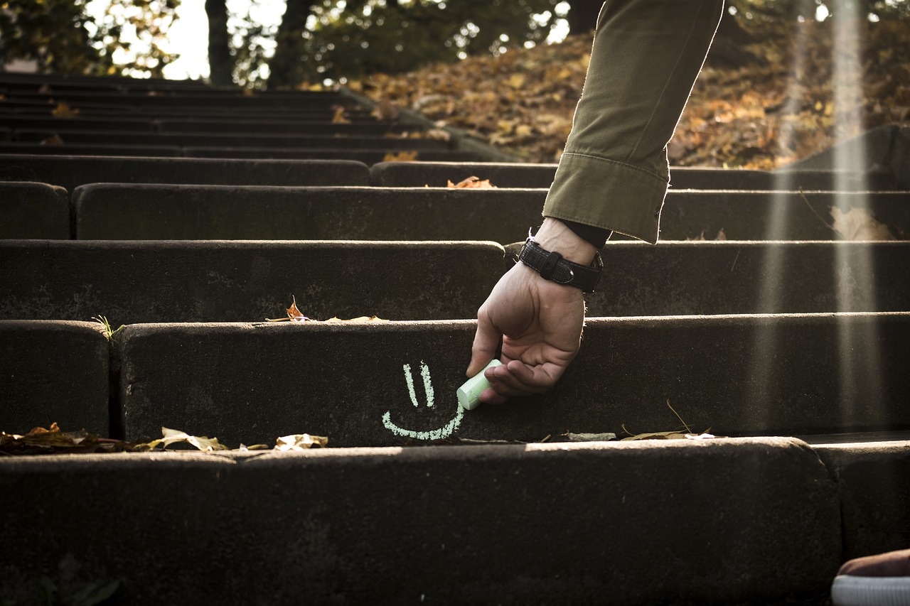 Image - autumn leaves park stairs fall