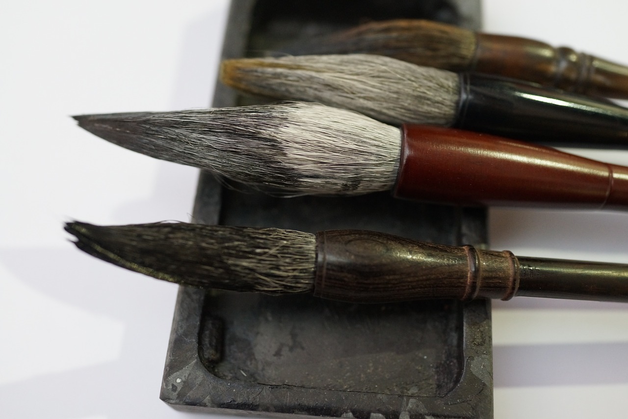 Image - chinese calligraphy brushes aesthetic