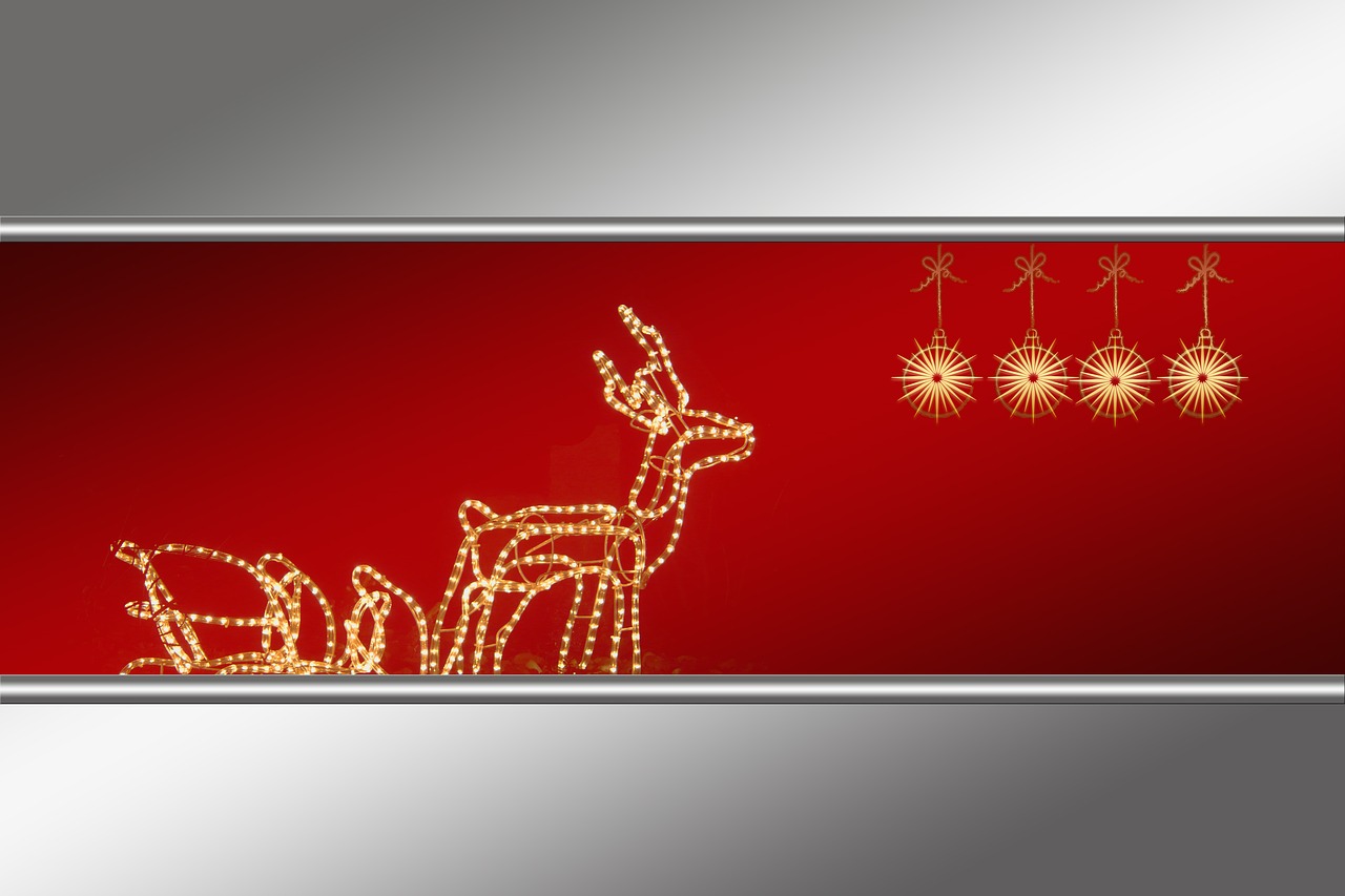 Image - reindeer view digital red white