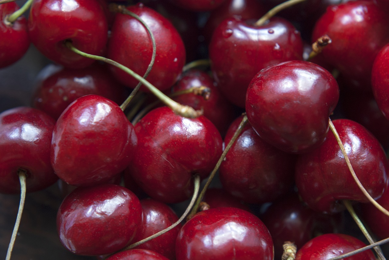 Image - cherries fruit vegan food berry