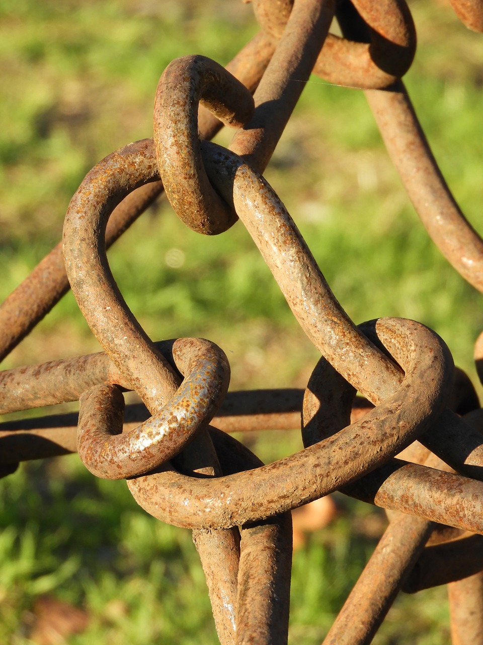 Image - links chain rusty metal chainlink
