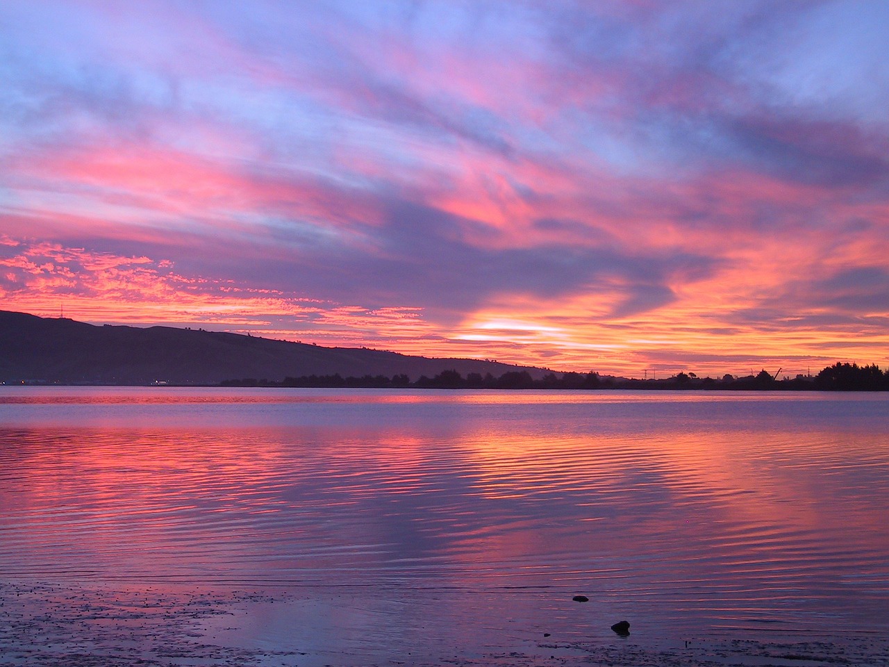 Image - lake evening sunset abendstimmung