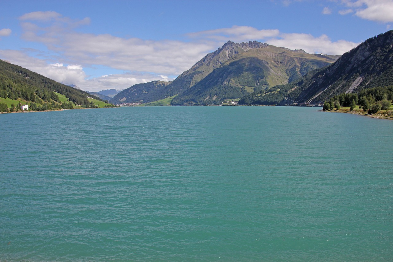 Image - reschensee bergsee lake mountains