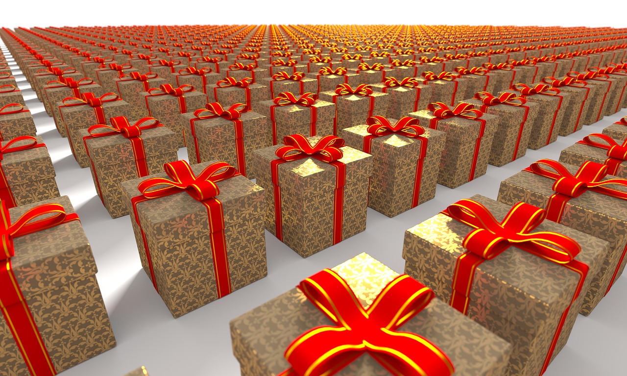 Image - present gift box holiday christmas