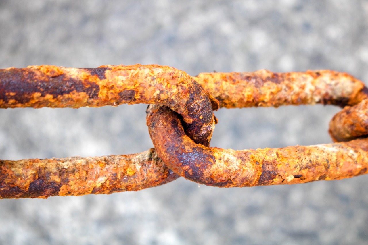 Image - chain rust node iron old metal