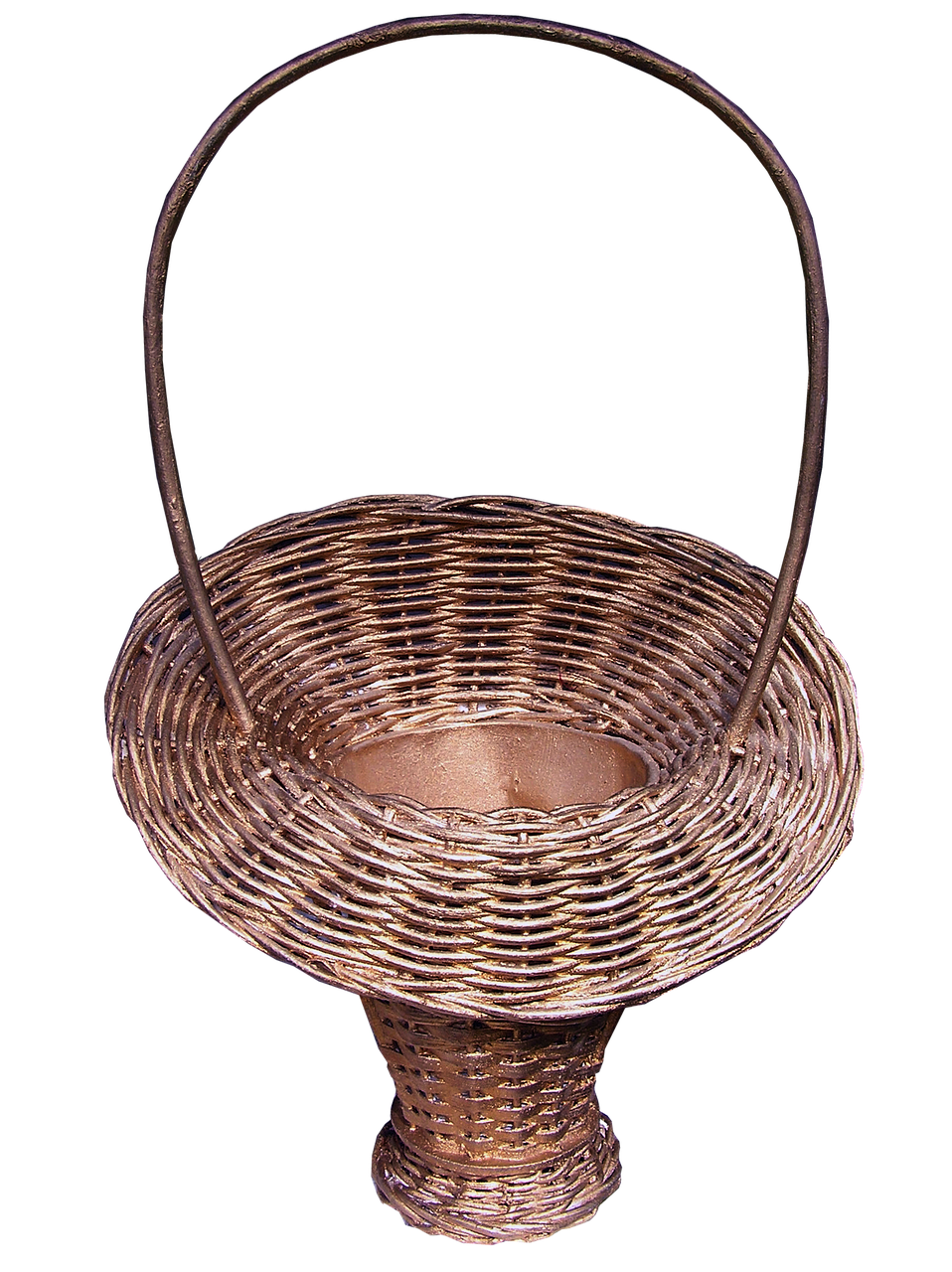 Image - flower basket cane handicraft