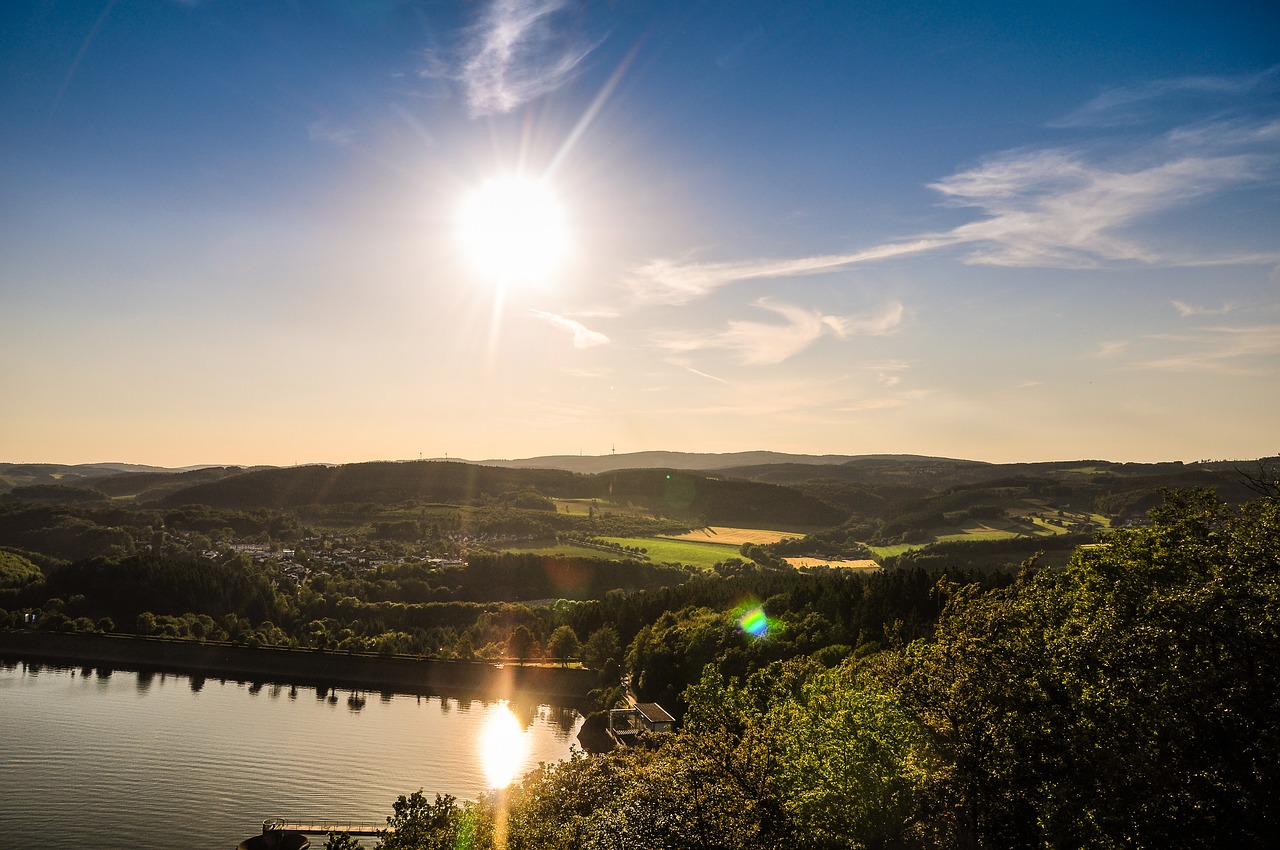 Image - summer bigge skywalk reservoir sun