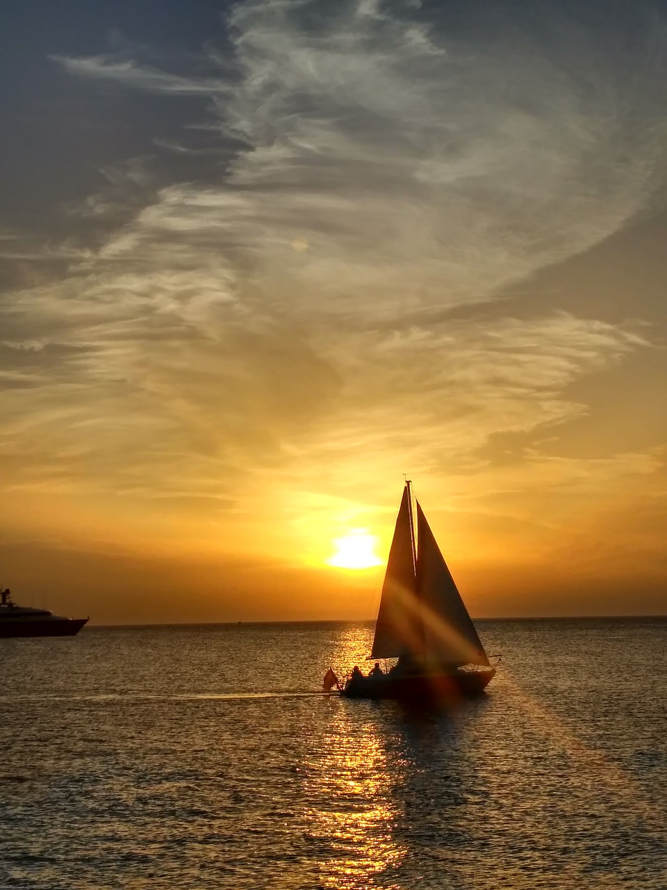 Image - sailboat ibiza summer sunset