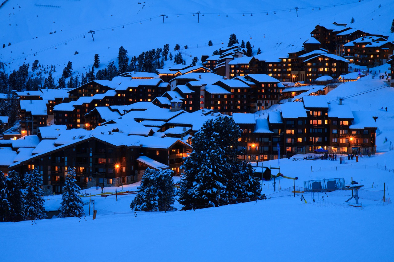 Image - alps blue france house landscape