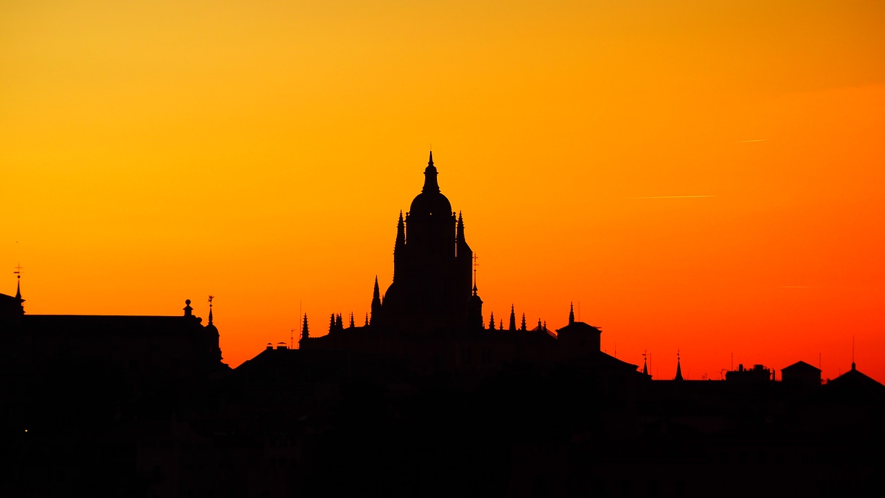 Image - sunset segovia views night