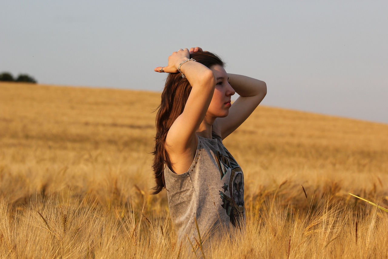 Image - human cornfield summer