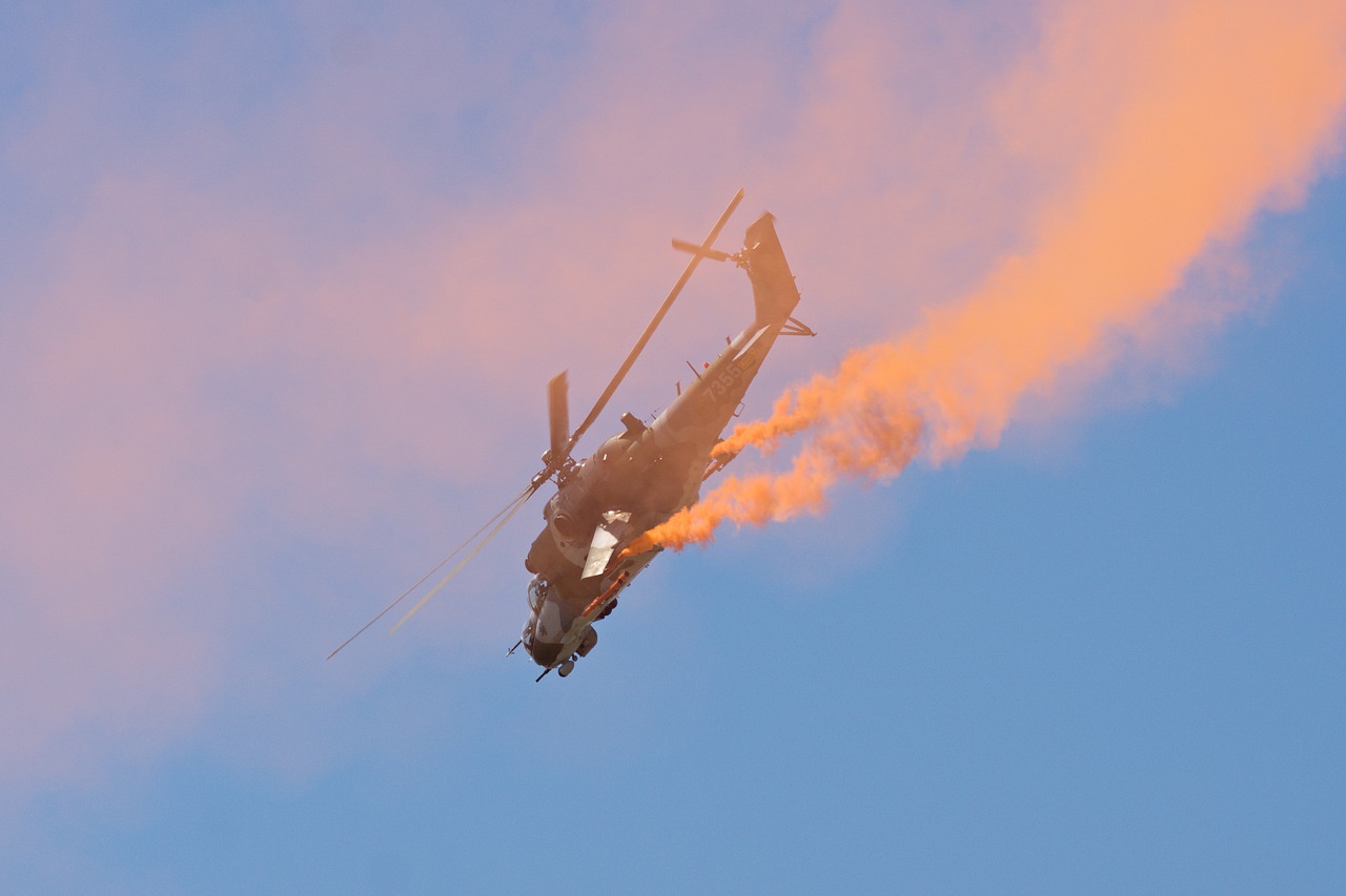 Image - helicopter aircraft airshow sky