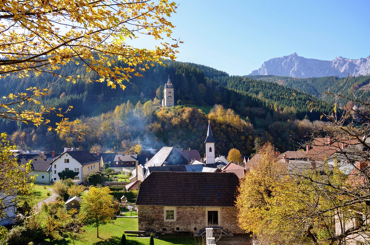 Image - autumn landscape iron ore styria