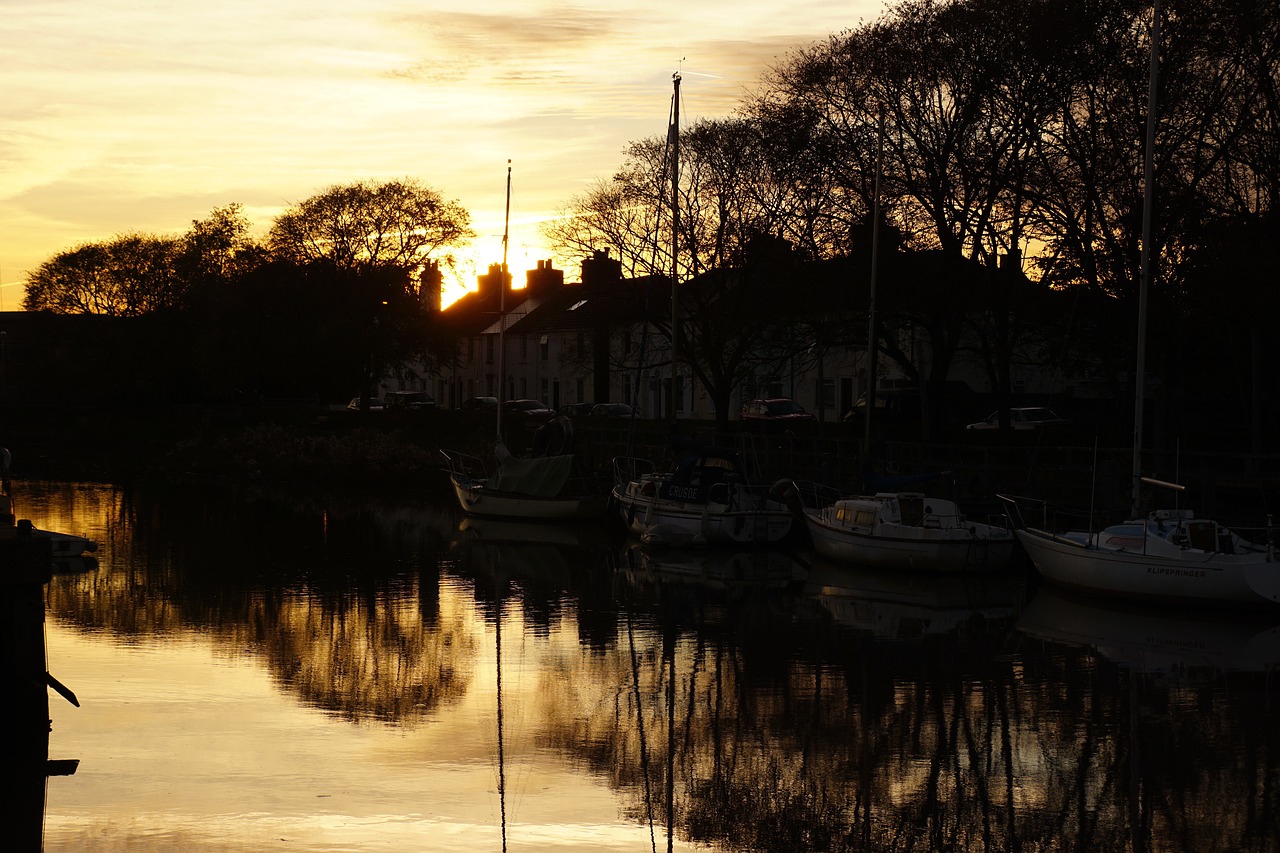 Image - faversham kent creek river boat