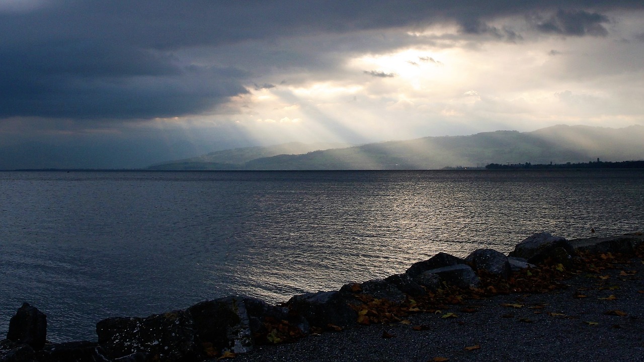 Image - morning sun the rays rain