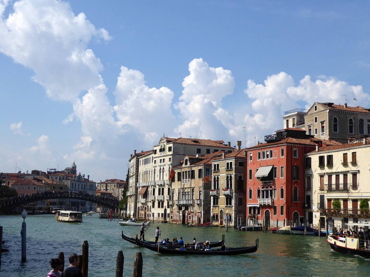 Image - venice gondola canal grande italy