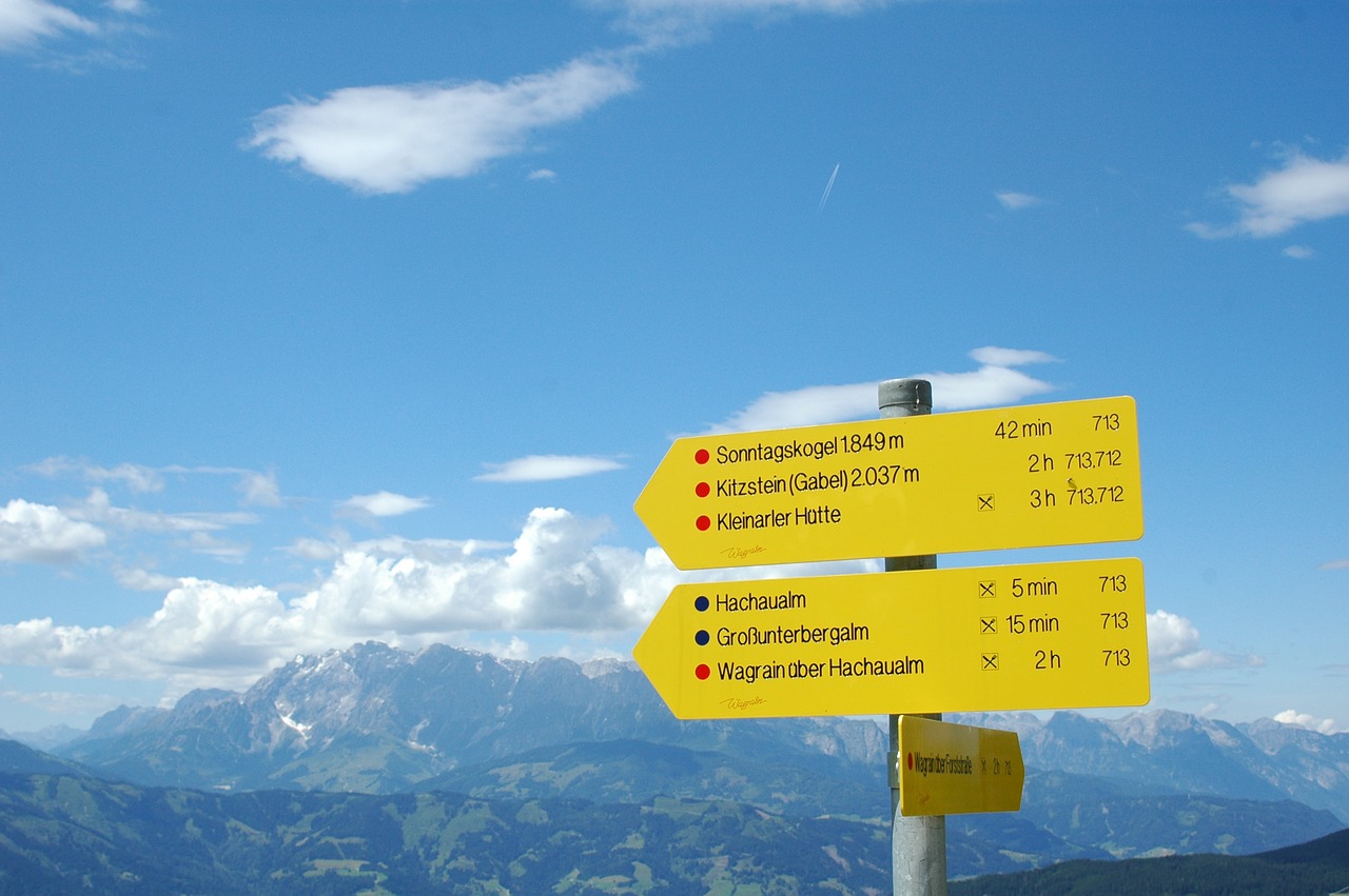 Image - austria walk signpost wanderweg