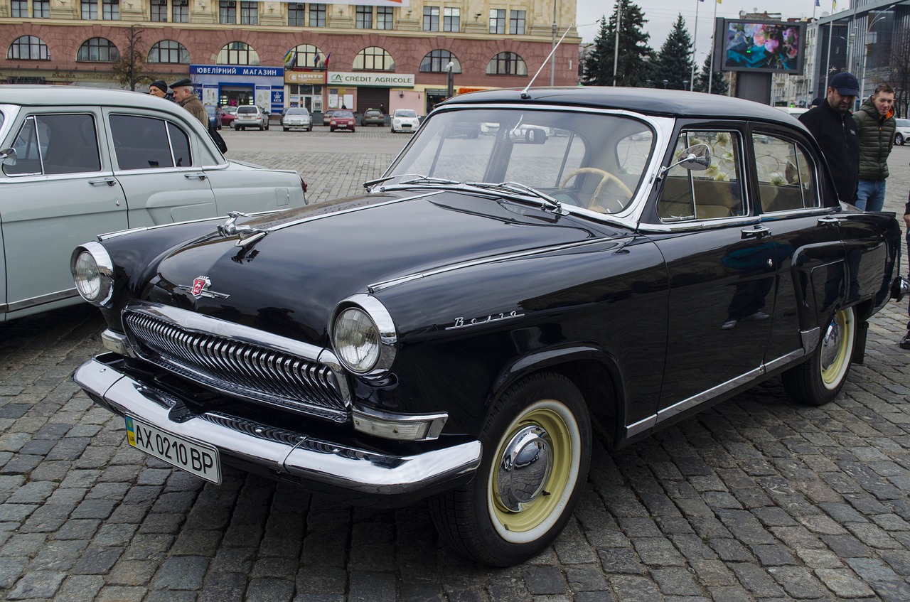 Image - machine volga black rarity car