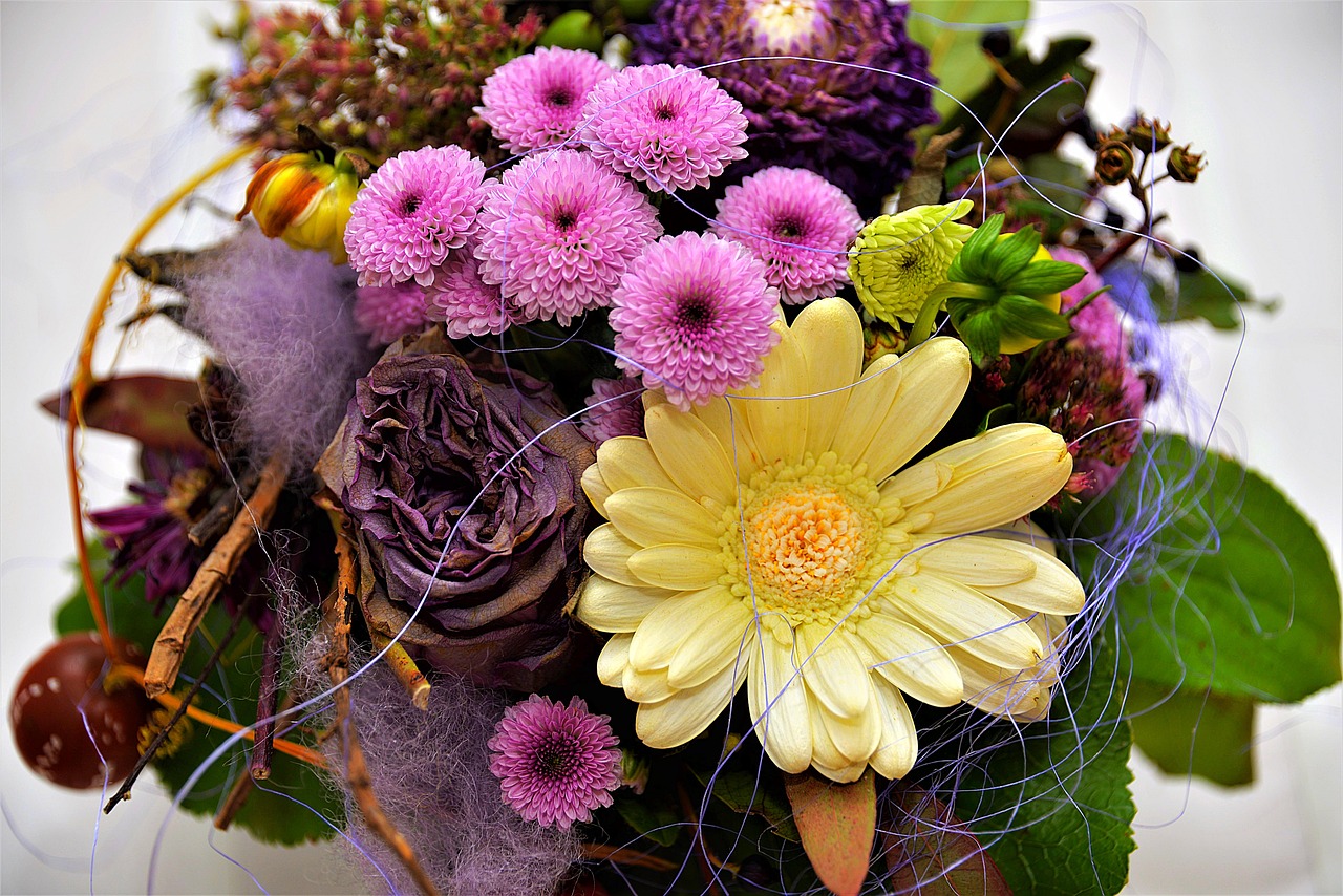 Image - flowers bouquet of flowers colorful