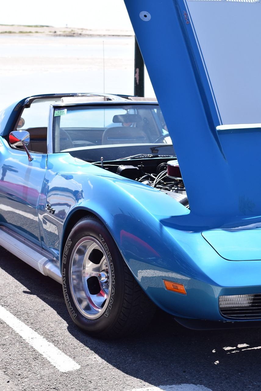 Image - corvette blue car car m blue